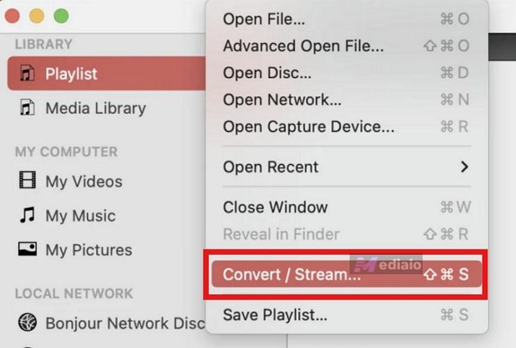 open Media and Convert/Save | VLC Media Player Convert to MP3