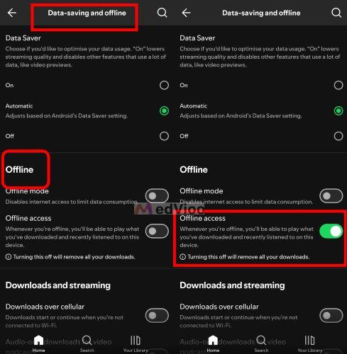 go to Settings | Clear Spotify Cache