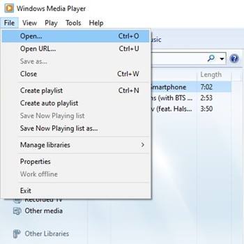 Windows Media Player | import an itunes playlist to amazon music