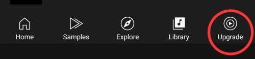 tap Upgrade | Play YouTube Music in the Background