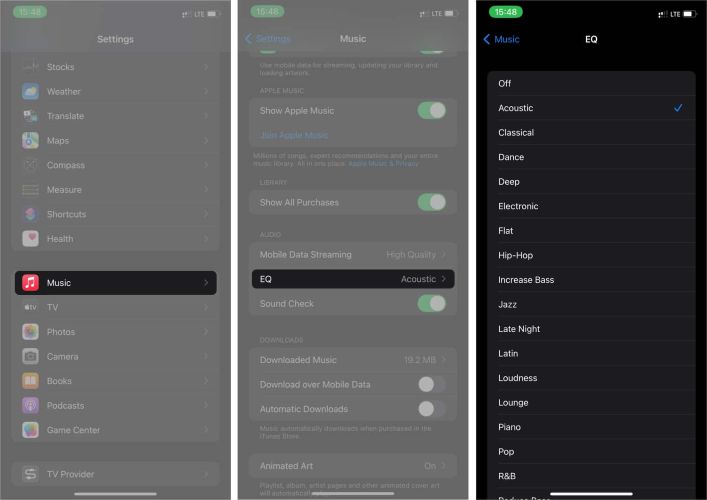 EQ profile | Use YouTube Music Equalizer