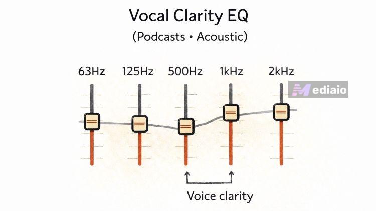 raise 1–2 kHz | Use YouTube Music Equalizer