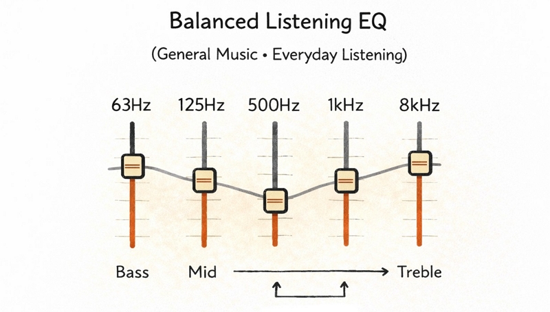 use V-shaped curve | Use YouTube Music Equalizer