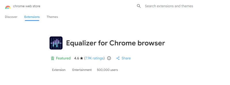 click Add to Chrome | Use YouTube Music Equalizer
