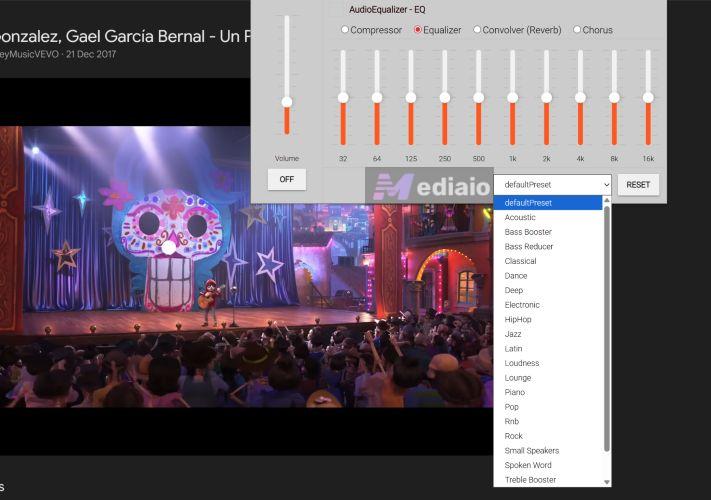 choose preset | Use YouTube Music Equalizer