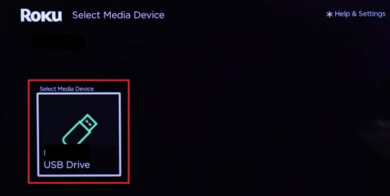 select connected USB | YouTube Music on Roku